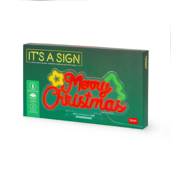 Επιτραπέζιο Φωτιστικό Legami It’s A Sign Merry Christmas