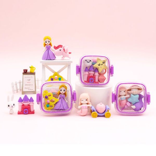 Σβήστρες Fancy Eraser in Lunchbox: Princess