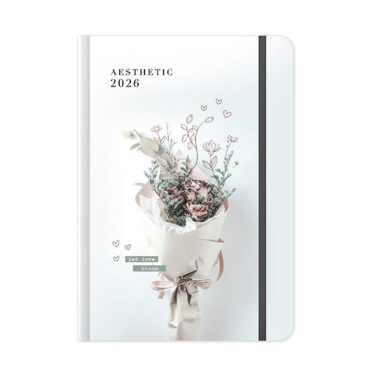 Ημερήσιο Ημερολόγιο 2026 Aesthetic Ανθοδέσμη