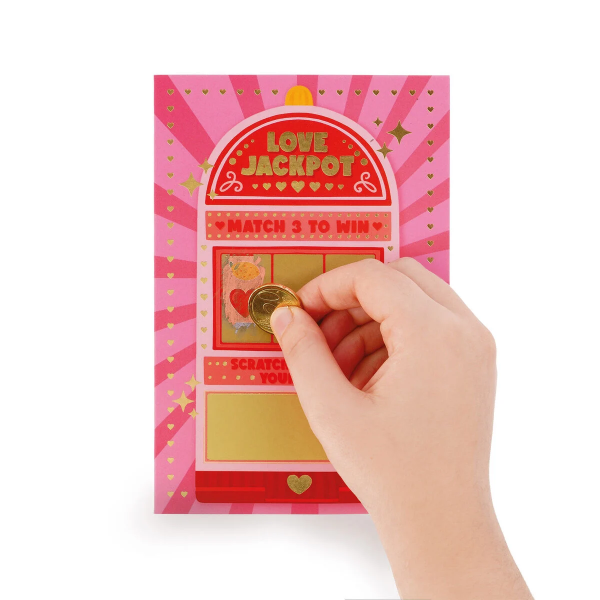 Κάρτα Αγίου Βαλεντίνου Legami Scratch Love Jackpot
