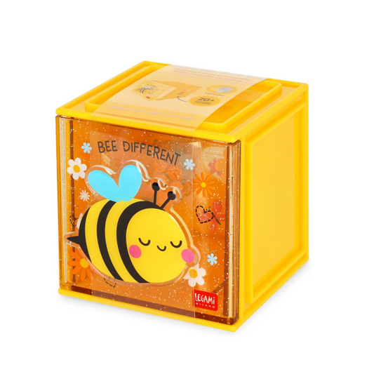 Κουτί Αποθήκευσης Γραφείου & Αυτοκόλλητα Legami Bee