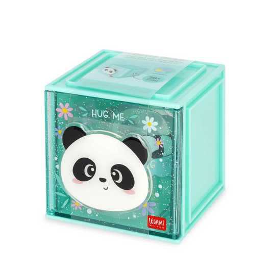 Κουτί Αποθήκευσης Γραφείου & Αυτοκόλλητα Legami Panda
