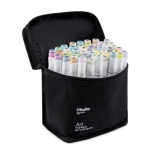 Μαρκαδόροι Ohuhu Honolulu B Σετ 48 Pastel Χρώματα, Brush & Fine