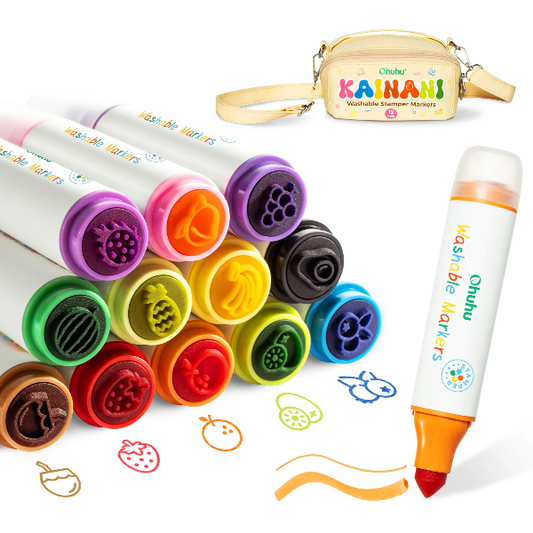Μαρκαδόροι Washable Ohuhu Stamper Kids Dual Tips