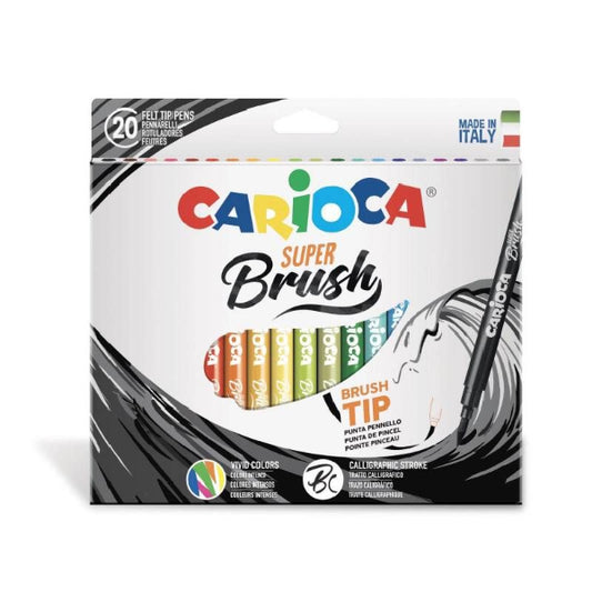 Μαρκαδόροι Ζωγραφικής Carioca Super Brush 20 Τεμ.