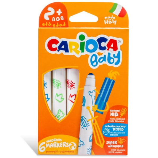 Μαρκαδόροι ζωγραφικής σετ 6 τμχ. Cariora Baby Valorous Markers