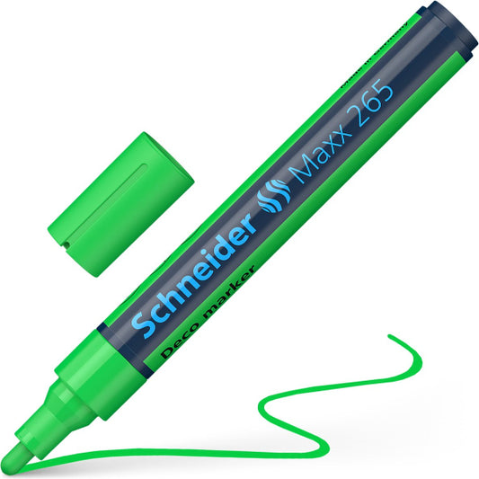 Μαρκαδόρος Schneider Υγρης Κιμωλίας Maxx 265 2-3mm Πράσινο