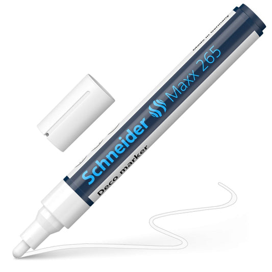 Μαρκαδόρος Schneider Υγρης Κιμωλίας Maxx 265 2-3mm Άσπρος