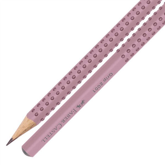 Μολύβι Faber-Castell Grip 2B Ρόζ Ανοιχτό
