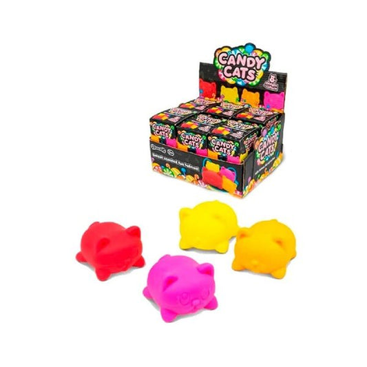 Μπάλα Antistress Squish Candy Cats Neon