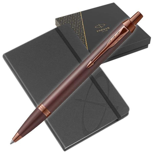 Στύλο Parker IM Monochrome Burgundy Ballpoint με Σημειωματάριο