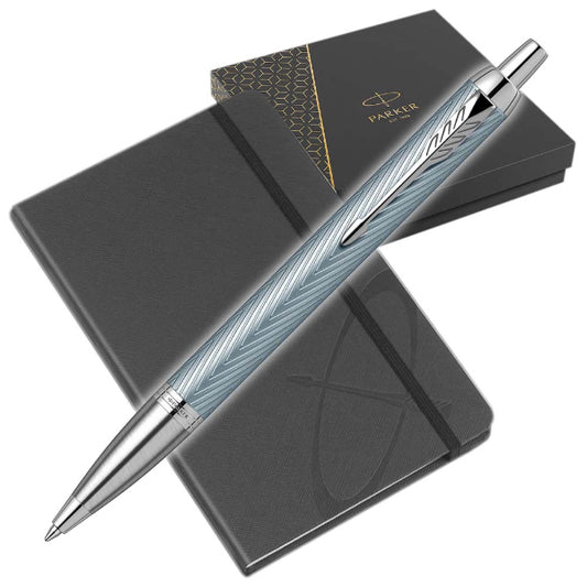Στυλό Parker I.M Premium Blue Grey CT Ballpen με Σημειωματάριο