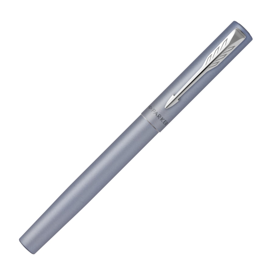 Στυλό Parker Vector XL Silver Blue Rollerball με Στυλοθήκη & Μεταλλική Κασετίνα