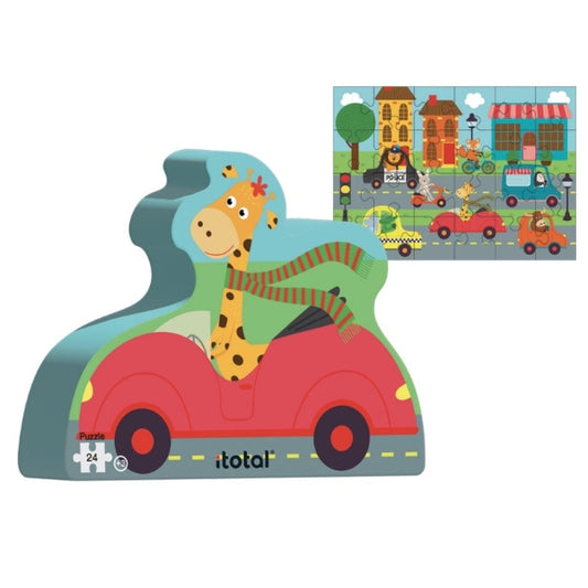 Παζλ Animals on Wheels 24 Κομμάτια 3+