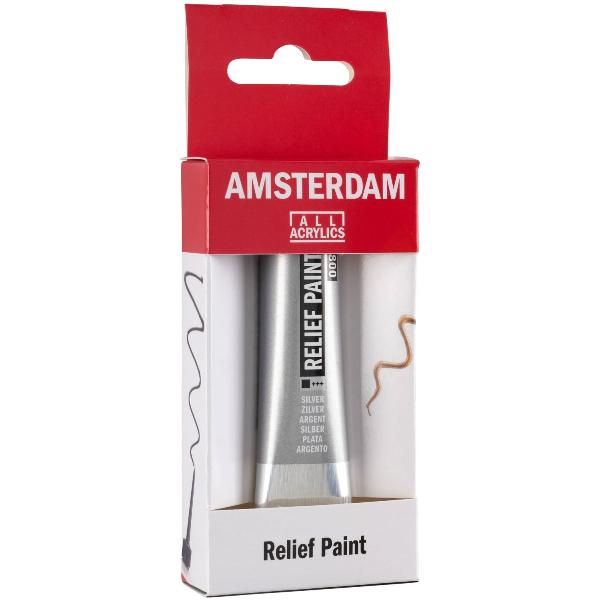 Περίγραμμα Relief Paint Ασημί 20ml