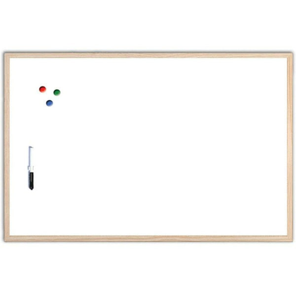 Πίνακας Μαρκαδόρου Μαγνητικός 60x90cm με Ξύλινο Πλαίσιο