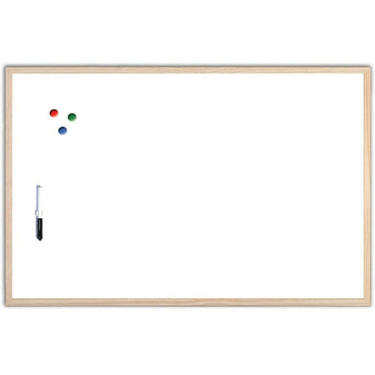 Πίνακας Μαρκαδόρου Μαγνητικός 60x90cm με Ξύλινο Πλαίσιο