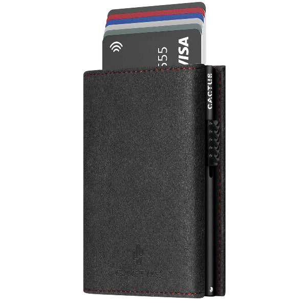 Πορτοφόλι Alcantara Διπλό RFID Διάφορα Χρώματα