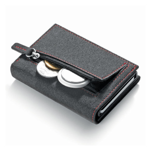 Πορτοφόλι Alcantara Διπλό RFID Διάφορα Χρώματα