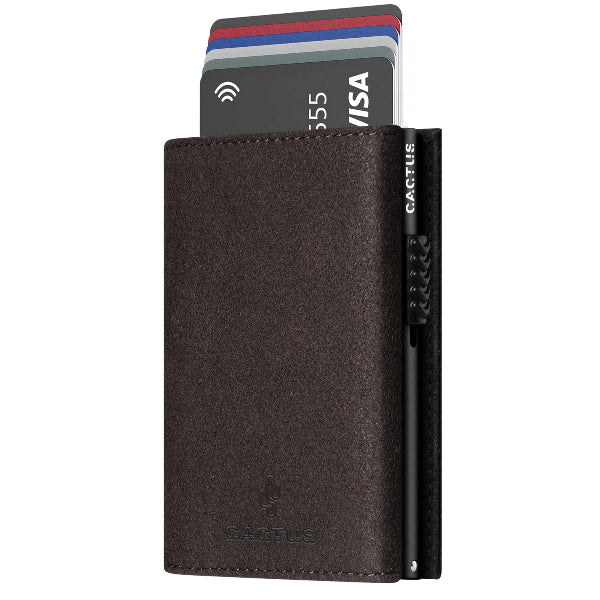 Πορτοφόλι Alcantara Διπλό RFID Διάφορα Χρώματα