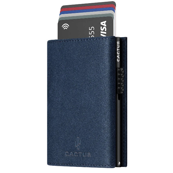 Πορτοφόλι Alcantara Διπλό RFID Διάφορα Χρώματα