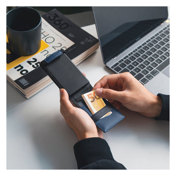Πορτοφόλι με Λάστιχο και Καρτοθήκη RFID Διάφορα Χρώματα