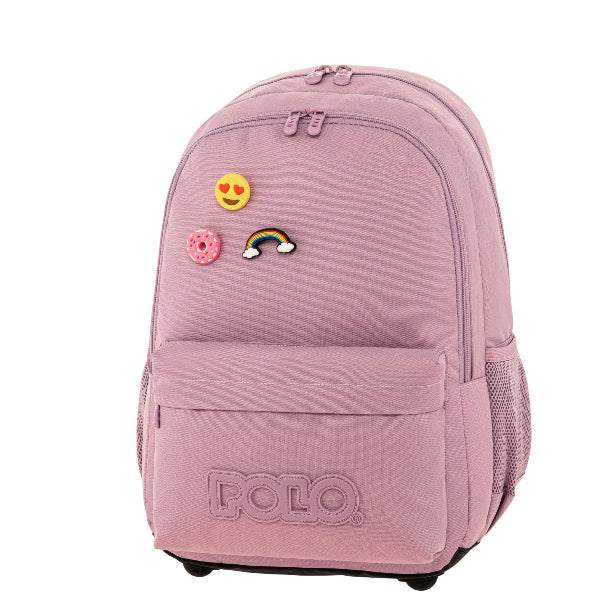Σακίδιο Πλάτης Pins Polo Λιλά
