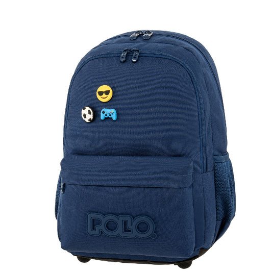 Σακίδιο Πλάτης Pins Polo Μπλέ