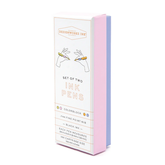 Σετ 2 Colorblock Στυλών Lilac - Cornflower