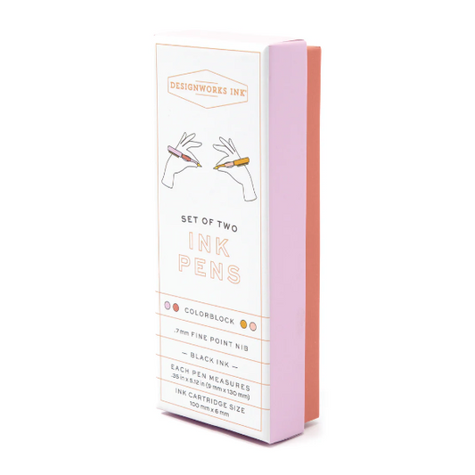 Σετ 2 Colorblock Στυλών Rosewood - Blush