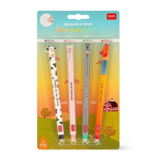 Σετ στυλό Legami Erasable Farm 0.7mm