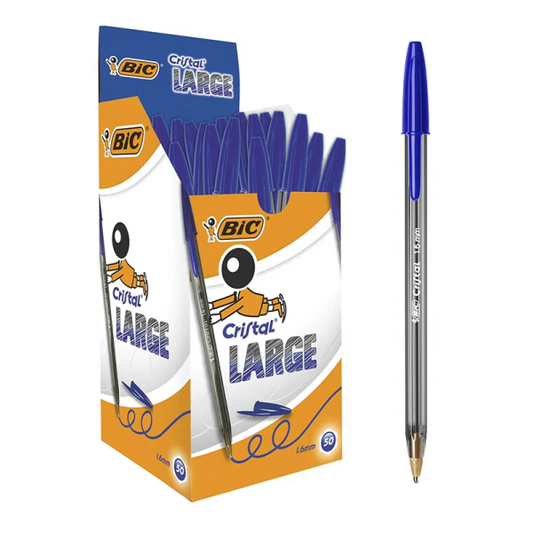 Στυλό Bic Cristal Ballpoint 1.6mm Large Μπλε