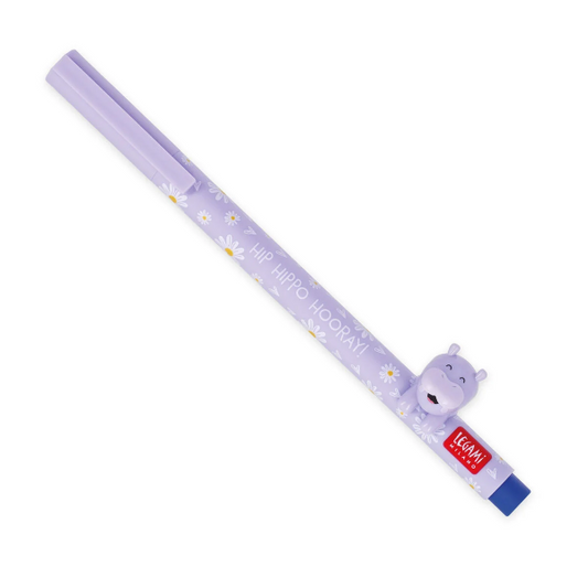 Στυλό Legami 0.5mm με Μαύρο Μπλέ Hippo