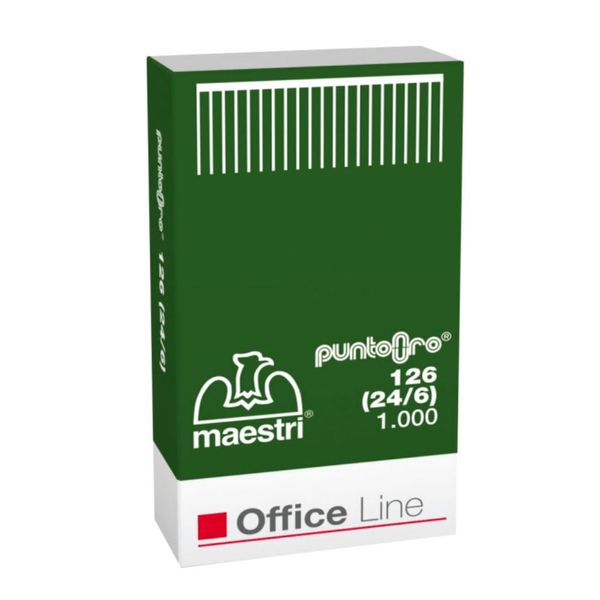Σύρματα Συρραπτικού 126 (24/6) Maestri 1000 Τμχ.