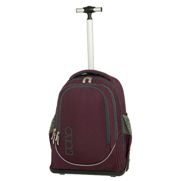 Σχολική Τσάντα Trolley Cart Μελιτζανί
