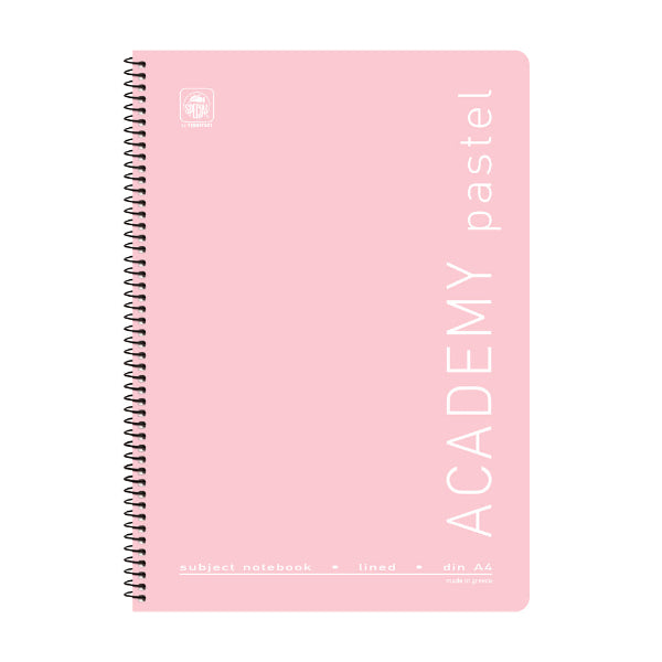 Τετράδιο Σπιράλ Α4 Academy Pastel 2 Θεμάτων