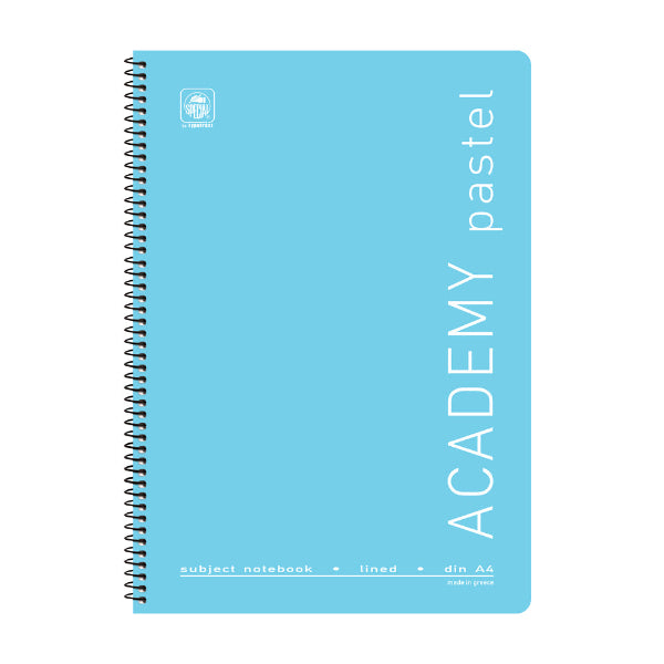 Τετράδιο Σπιράλ Α4 Academy Pastel 2 Θεμάτων