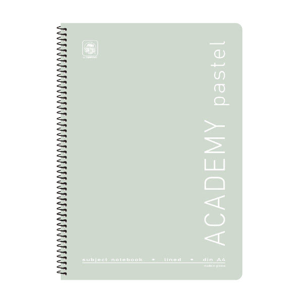 Τετράδιο Σπιράλ Α4 Academy Pastel 2 Θεμάτων