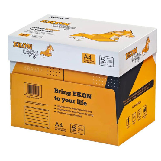 Χαρτί Φωτοτυπικού Α4 April Ekon 80gr Κιβώτιο (5 Δεσμίδες)