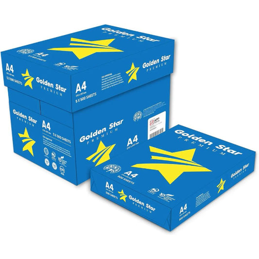 Χαρτί Φωτοτυπικού Α4 Golden Star 80gr Κιβώτιο (5 Δεσμίδες)