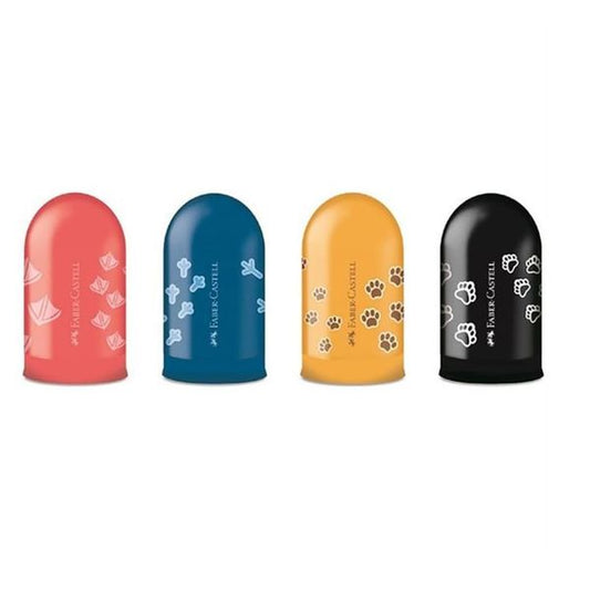 Ξύστρα Faber-Castell Motif Jelly Πατουσάκια σε 4 Χρώματα