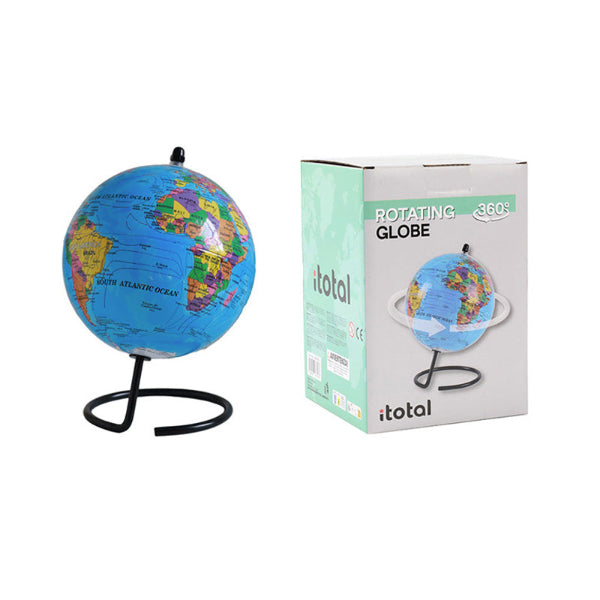 Υδρόγειος Σφαίρα Περιστρεφόμενη Μπλέ 15cm